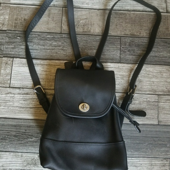 vintage coach drawstring backpack